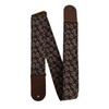 Comfortable Non-Slip Bakelite Guitar Strap with Plant Pattern; Widened Shoulder Support, PO-085 Ink Leaf Initial.