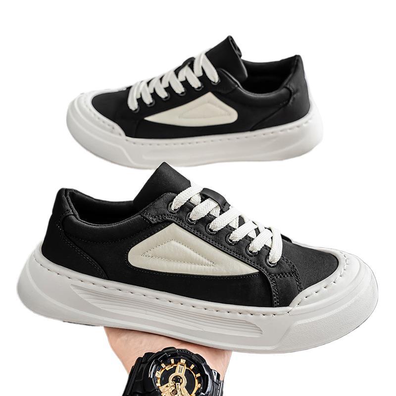 Men's Shoes Breathable Canvas Shoes 2025 Summer New Low-top Sports and Leisure Shoes Men's Soft-soled Versatile Thick Baseplate Shoes
