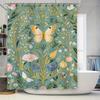 Luxury Blue White Gold Marble Print Shower Curtain Decorative Bath Mat Tassel Rod Pocket Water Repellent Liner