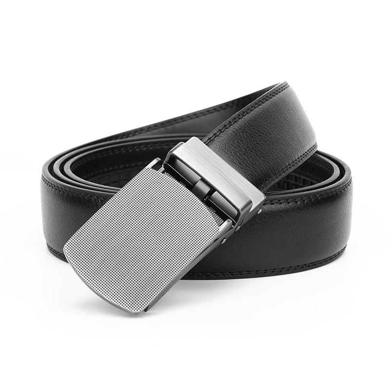 Men'S Belt Men'S Leather Automatic Buckle Cowhide Belt Men'S Versatile Casual Business Belt