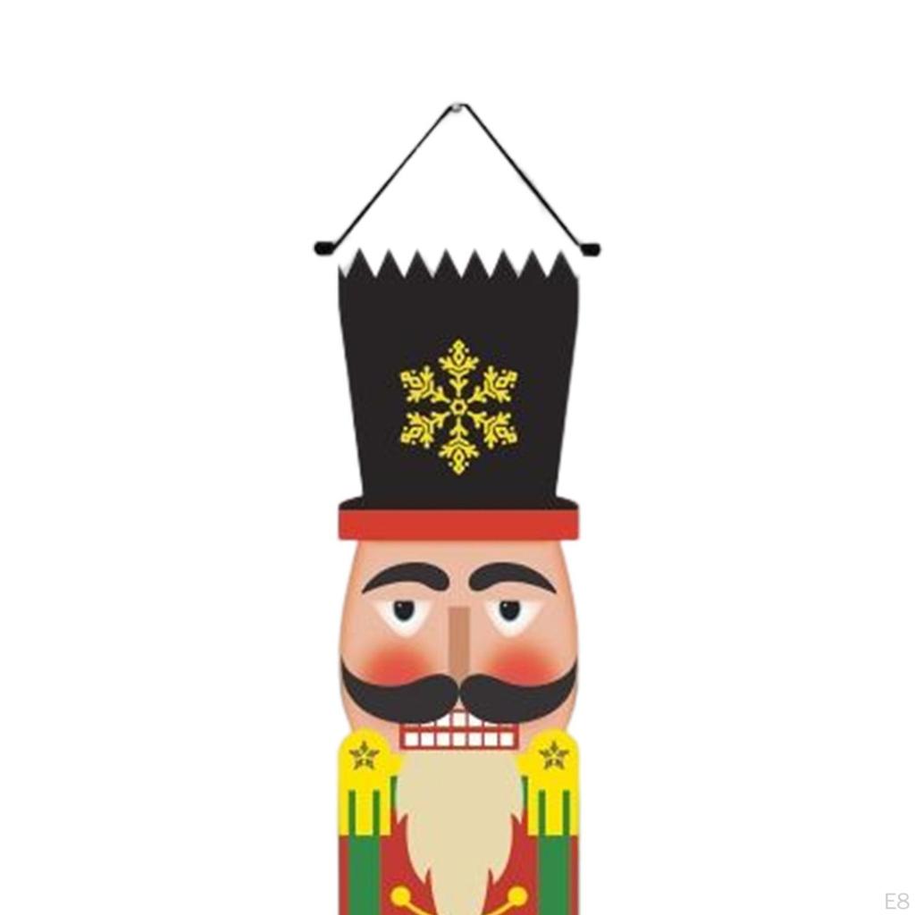 Couplet Porch Sign Nutcracker Curtain Hanging Door for Garden Party Garage