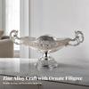 Fruit Bowl with Handles Embossed Pedestal Stylish for Dining Table