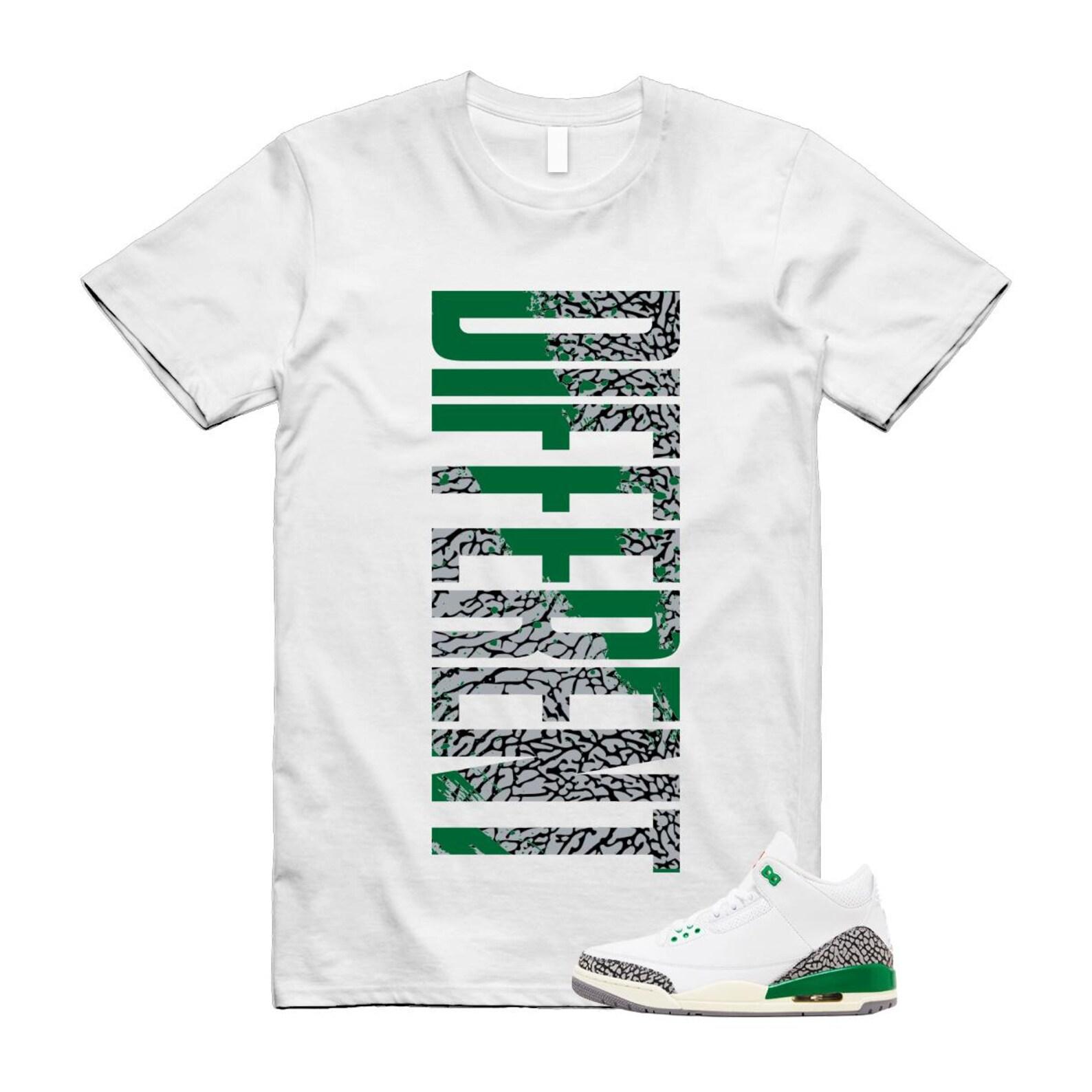 3 Lucky Green White Cement Grey T Shirt Match DFRNT 4XL