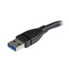 Câble d'extension / Rallonge USB 3.0 A vers A 15cm - Rallonge USB A vers USB A de 15 cm - M/F - Noir - USB3EXT6INBK