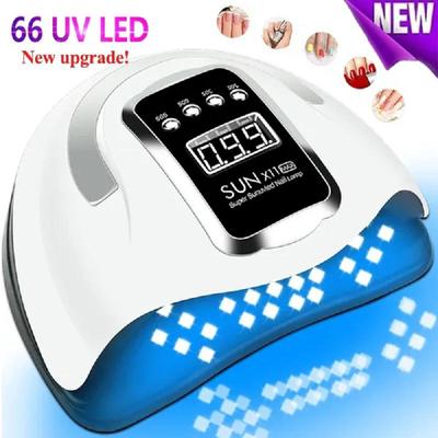 NEW SUN X11 Max UV LED Lamp Nail Dryer Smart Sensor Nail Lamp 66LEDS UV Lamp Gel Varnish Nail Strips LCD Display Professional Nail Lamp
