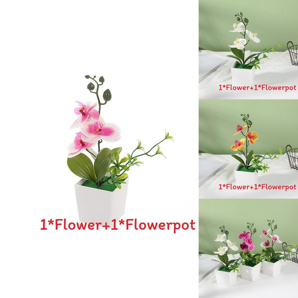 Faux Orchid Arrangement With Injection Molding For Table Centerpieces And Gifts