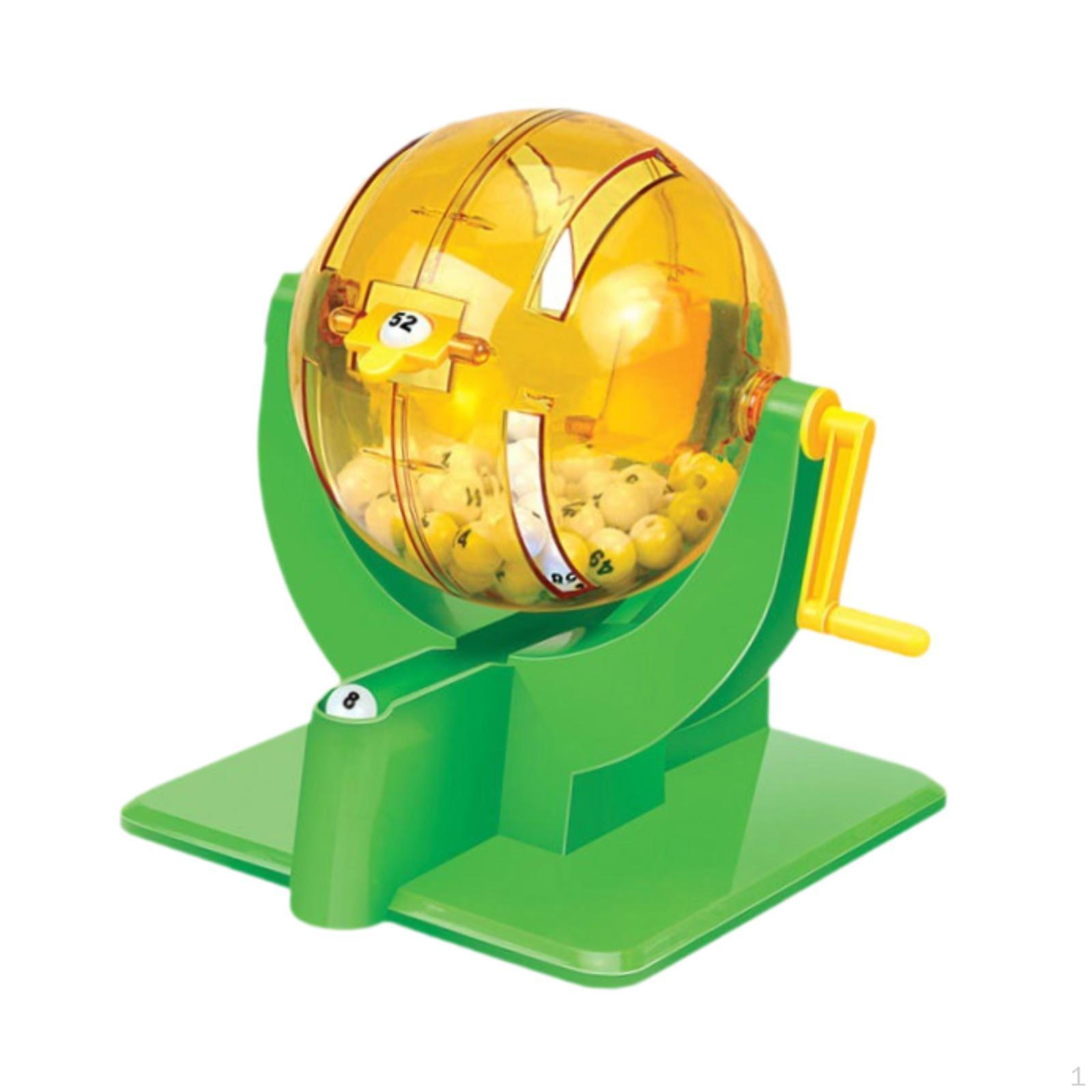 Набор для игры в Бинго Мини-машина для лотерейных шаров с 90 номерами Семейный Стабильный Практичный