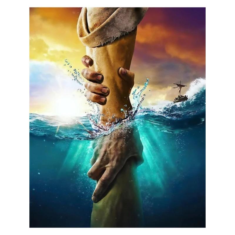 Jesus The Hand of God Canvas Painting Decorative Christian Art God Wall Art Picture Printing Poster Image Bedroom Decoration