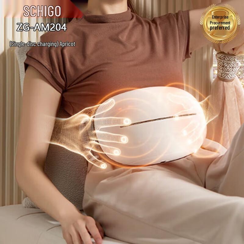 CHIGO Automatic Abdominal Massager with Bian Stone and Heat Therapy