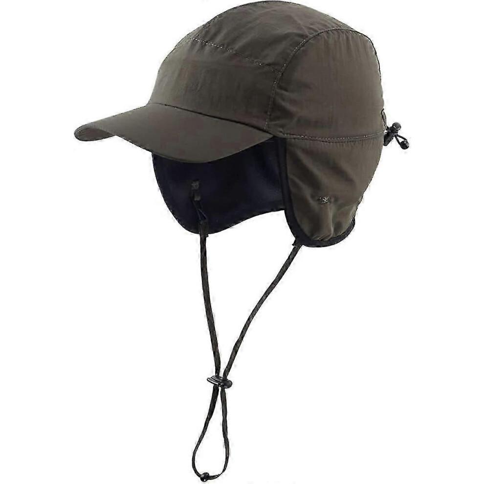 (Coffee)Outdoor Men's Baseball Cap Waterproof Yetsye Winter Earflap