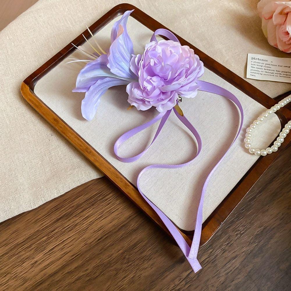 

Заколка для волос Tassel Flower, головные уборы, заколки, модные заколки Duckbill для девочек