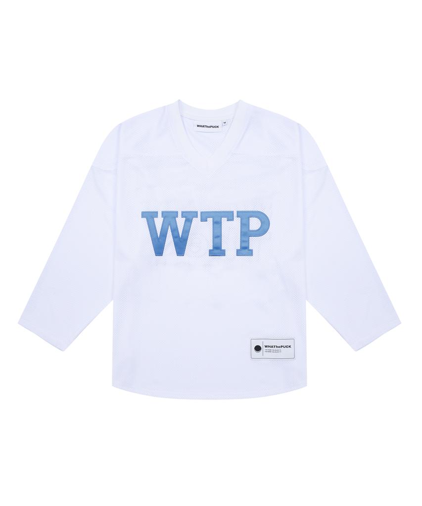 WHATHEPUCK Wtp Blue Logo Jersey White
