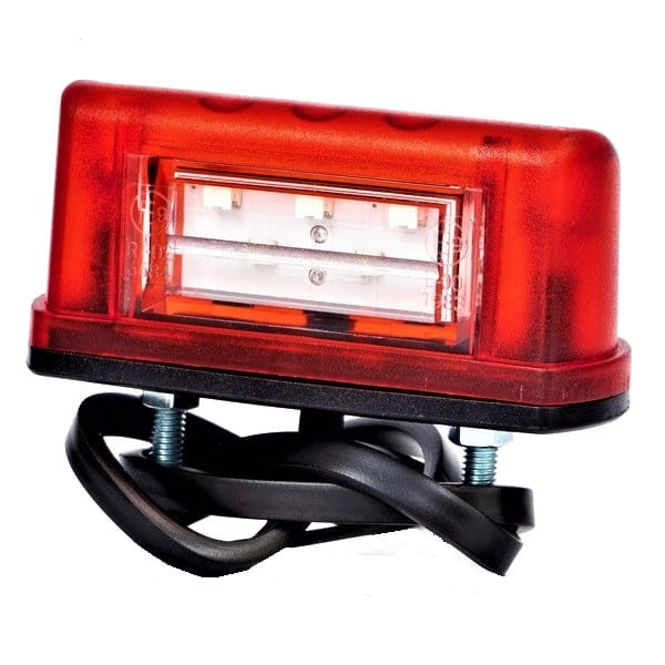 LED license plate light with position light 12V 24V