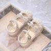 2026New Stylish Big Kid Beach Shoes, Flat-soled Baby Spring and Autumn Girls' Summer Shoes, Princess Crystal Shoes, Girls' Sandals