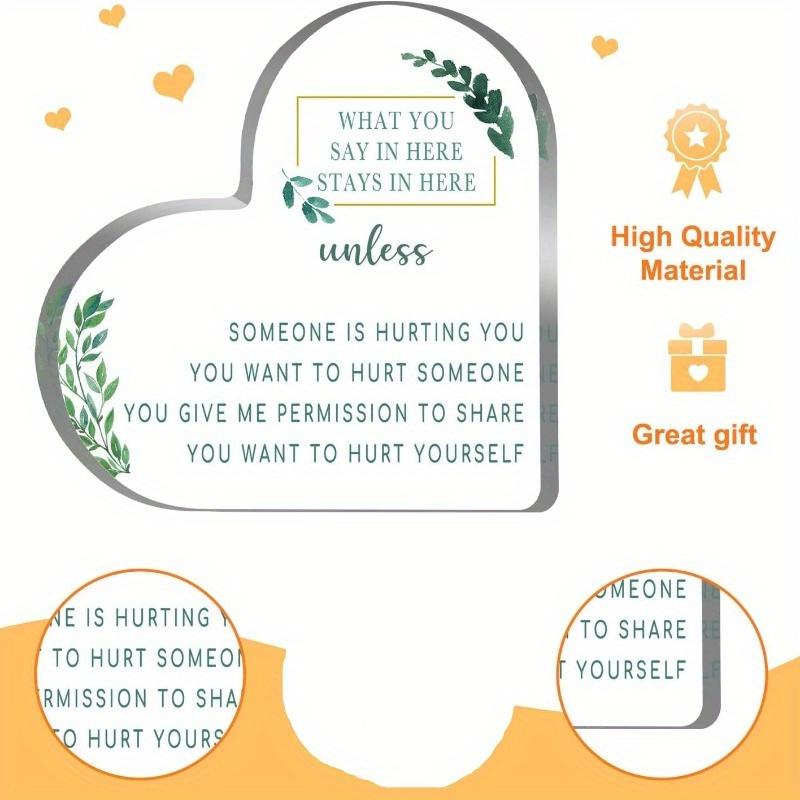 Inspirational Acrylic Gift - Motivational Desk Decor for Women & Best Friends