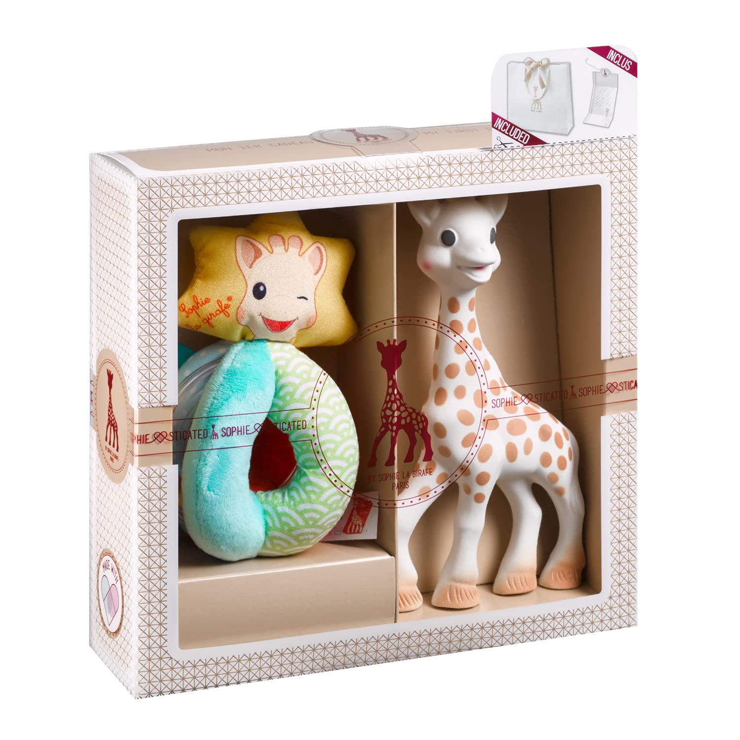 

Погремушка-бусы Жирафик Софи Поставляется с подарочным мешочком и открыткой с посланием Японский прорезыватель Vulli Милый Малыш Младенец 0 лет 3 месяца 1 год