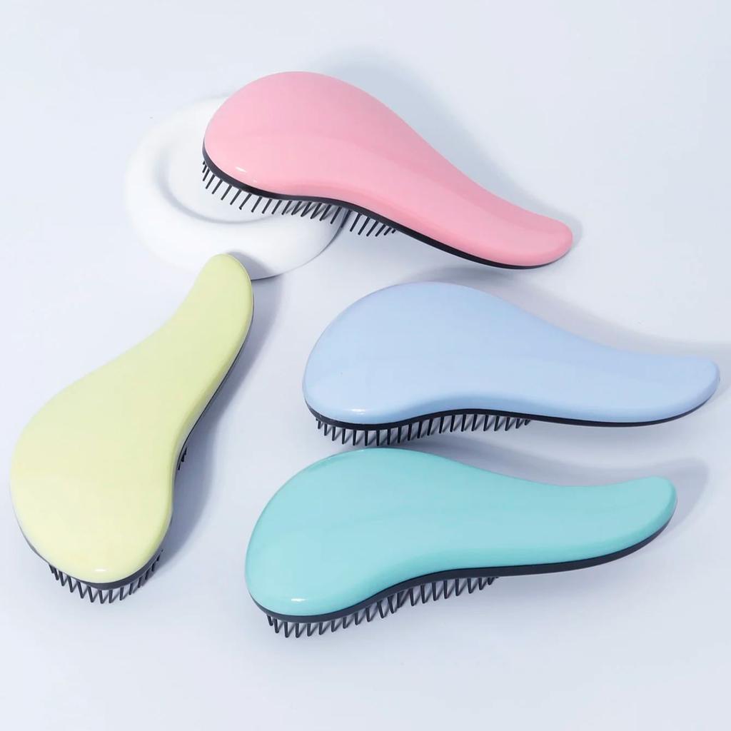 Dolphin styling hair brush, massage scalp exfoliating brush, anti-static and anti tangling,special for real hair wigs