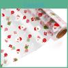 Christmas Cellophane Wrap Roll With Santa Claus Pattern Waterproof Gift Packaging For Florists