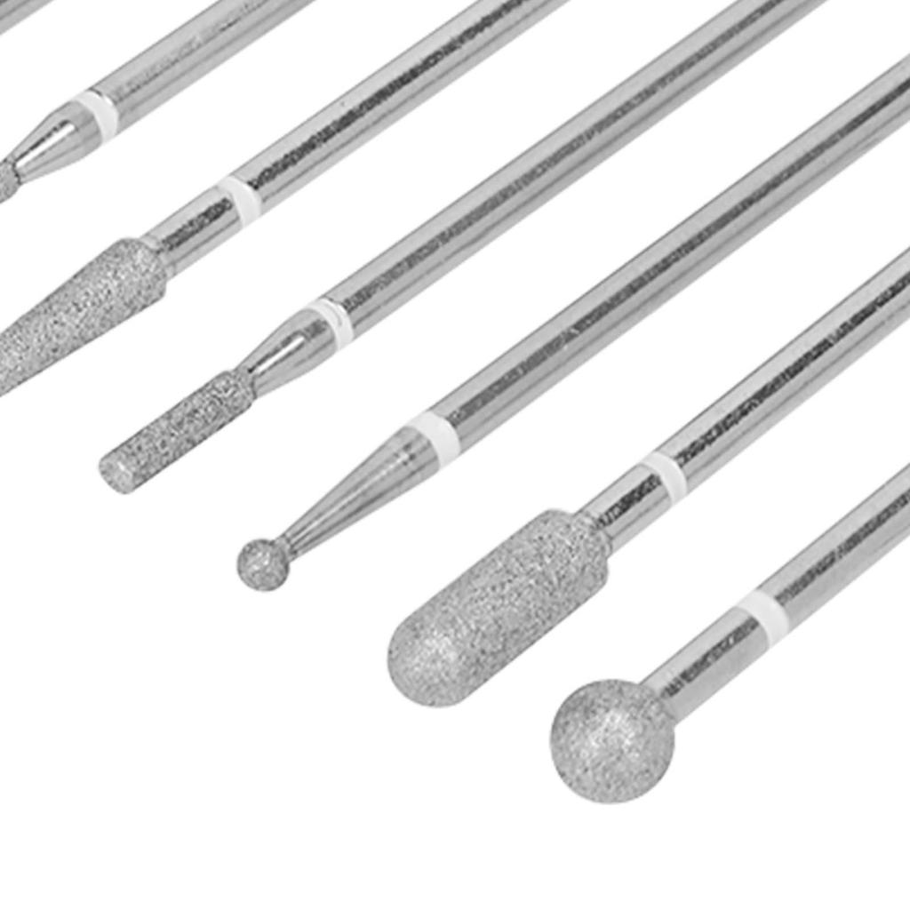 10pcs Professional Emery Nail Drill Bits Set Home Salon Novice Cuticle Remover Bits Nail Art Tool