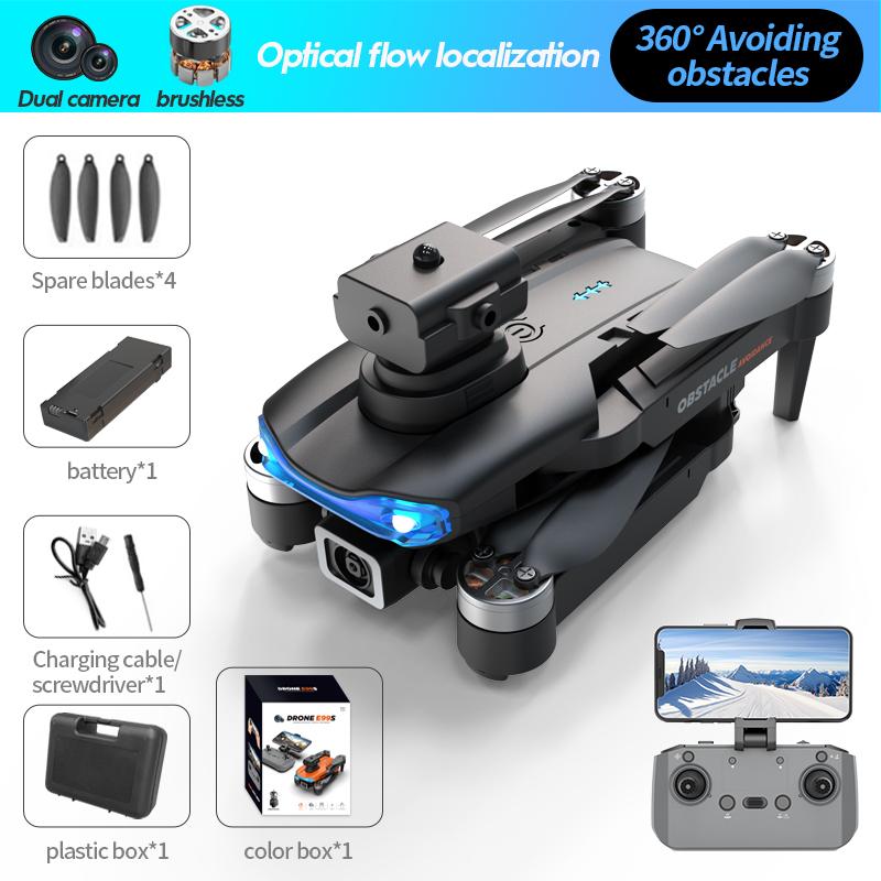 E99S 5G WiFi FPV Brushless Drone Obstacle Avoidance 4K HD Aerial Photography Aircraft Four Axis RC Aircraft Children's Toys