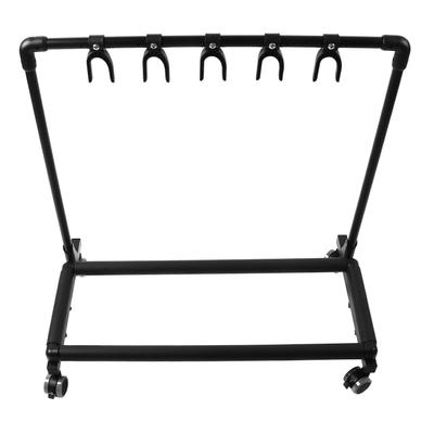 Guitar Holder Stand Multi Guitar Stand Metal and EVA Multiple Guitars Display Holder with Wheels for Shops Multi Guitar Stand