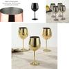 Elegant 304 Stainless Steel Wine Glasses Set Featuring Luxurious High Foot Design For Champagne And Sparkling Wine Ideal For Entertaining Guests