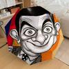 1pc Mr. Bean, Cartoon Automatic Folding Umbrella, Portable Collapsible Design, Casual Outdoor Accessory L1127096