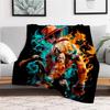 "Flame Warrior's Hat with Red Beads - Anime Cosplay Costume Accessory"Blanket Flannel Throw Blanket for Sofa, Bed, Travel, Camping, Office,