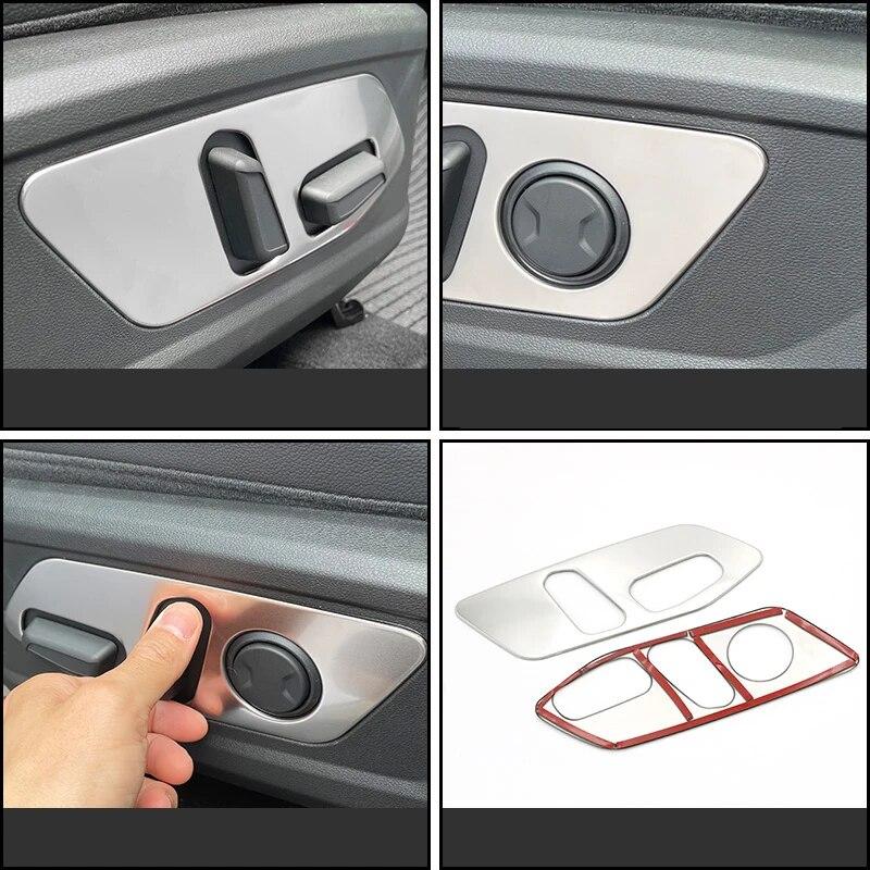 For Hyundai Tucson NX4  2022 2023 Hybrid N Line Car Seat Adjusting Switch Panel Cover Trim Sticker Interior Accessories