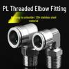 Chen Tang 304 Stainless Steel Quick-Connect L-Type Swivel Air Fitting