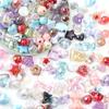 45g/Bag Mixed Shape Acrylic Beads Same Color Series UV Color Plated Loose Bead for Handmade Bracelets Necklace Key Phone Lanyard