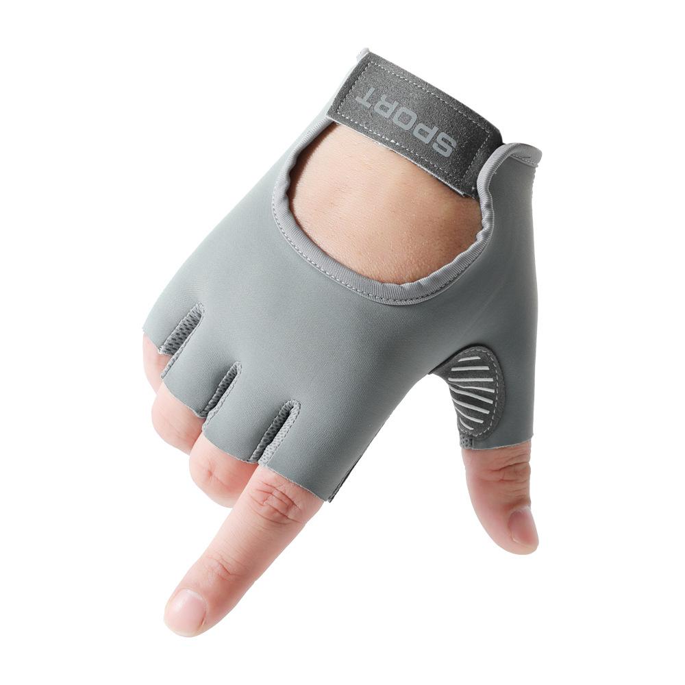 Fitness Gloves Half Finger Thin Sports Outdoor Training Anti Slip Wear Resistant Breathable Horizontal Bar Women's Palm Cover Anti Cocoon