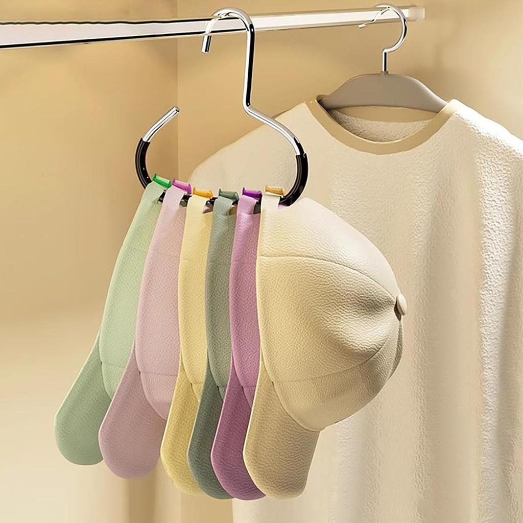 4 Pack Hat Organizer for Baseball Caps, Hat Rack for Caps Scar Handbag Stainless Steel Hat Hangers for Closet