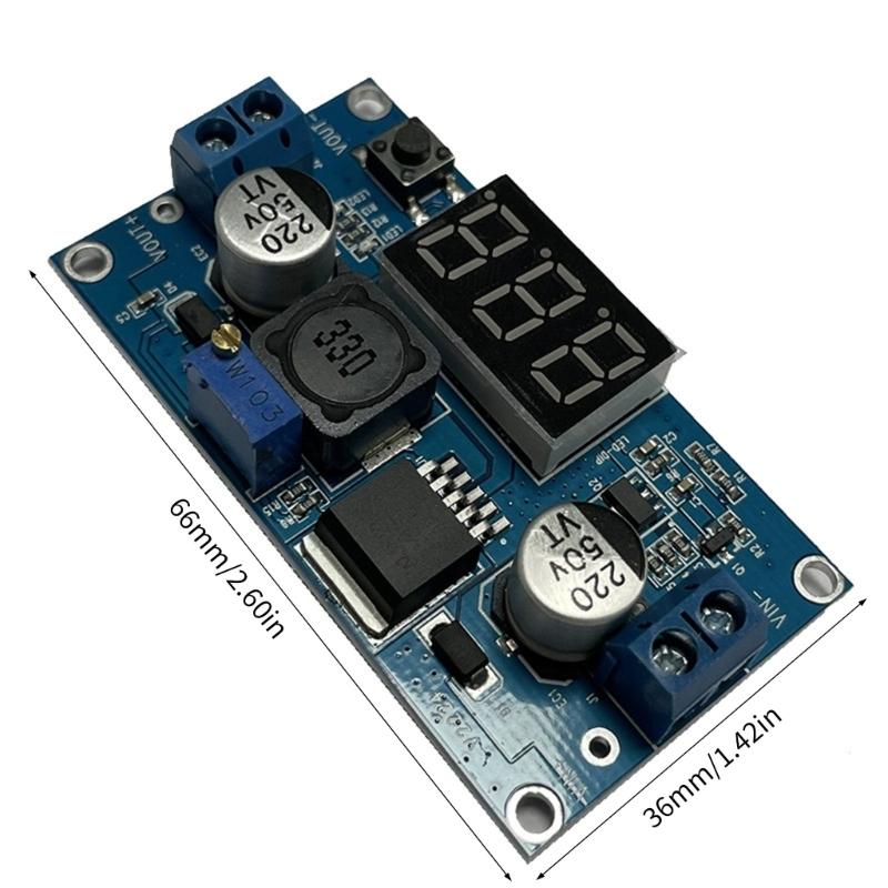 2.5A Adjustable StepUps Power Supply Module Featuring Digital Voltmeter And Voltages Regulation For Electronics
