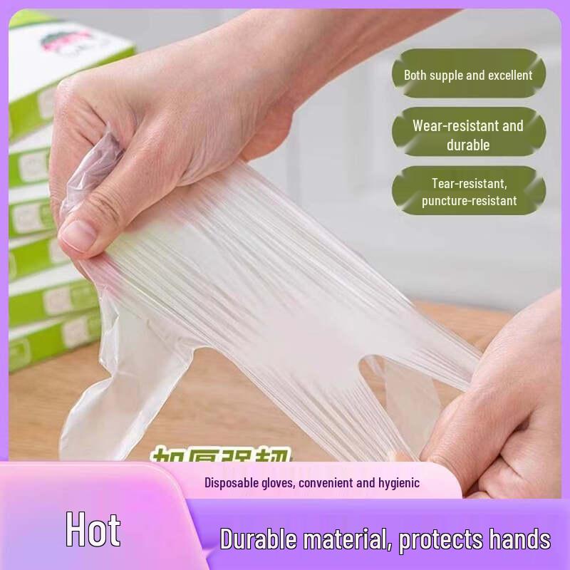 ZISIZ Food Grade Disposable Plastic Gloves