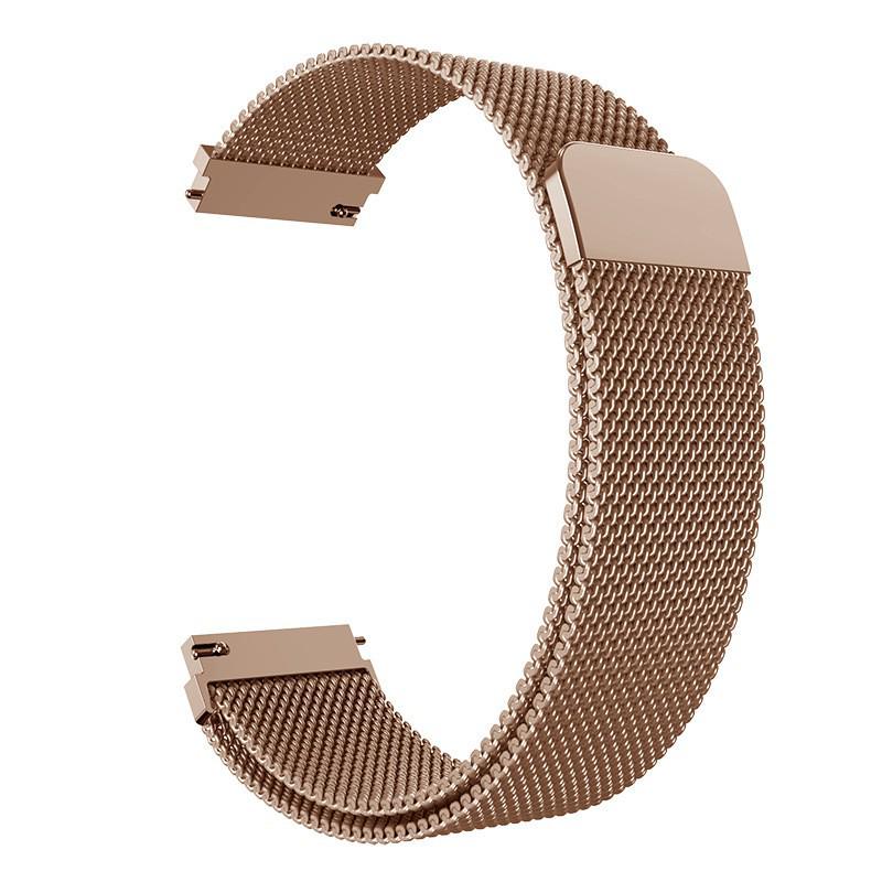 Compatible Milanese Stainless Steel Magnetic Loop Watch Band for Huawei GT4, Samsung 6, Xiaomi S4, and Watch5.