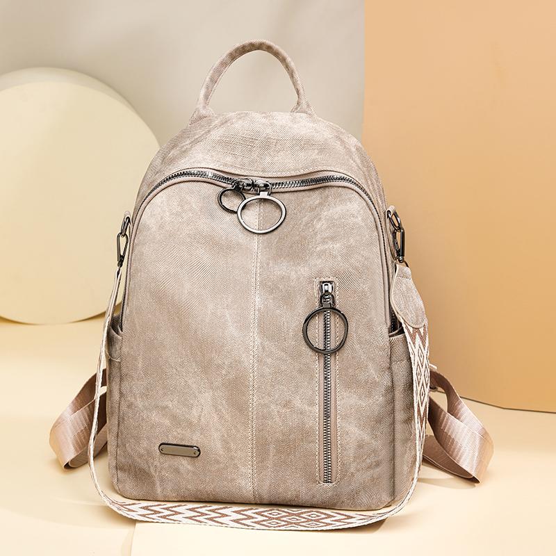 Vintage Women's Backpack Student Schoolbag Large Capacity Travel Backpack