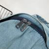 Women's Retro Solid Color Denim Backpack - Perfect for Students and Outdoor Travel