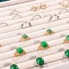 Stackable Velvets Jewelry Presentation Tray Necklaces Bracelets Earring Storage Organiser Multifunctional Rings Holder