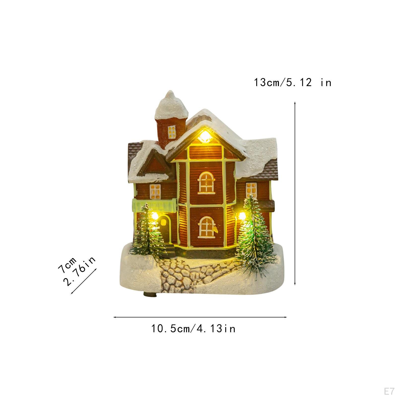 Освещенная рождественская деревня со светодиодными огнями — фото 8