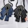 Fashionable Neck Flower Brooch With Rhinestone Accents For Formal And Casual Wear