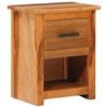 Vidaxl Stolik Nocny, 40X30X50 Cm, Lite Drewno