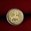 Year Of The Goat Commemorative Medal 2027 Zodiac Sheep Imitation Gold Foil Souvenir Coin New Year Gift