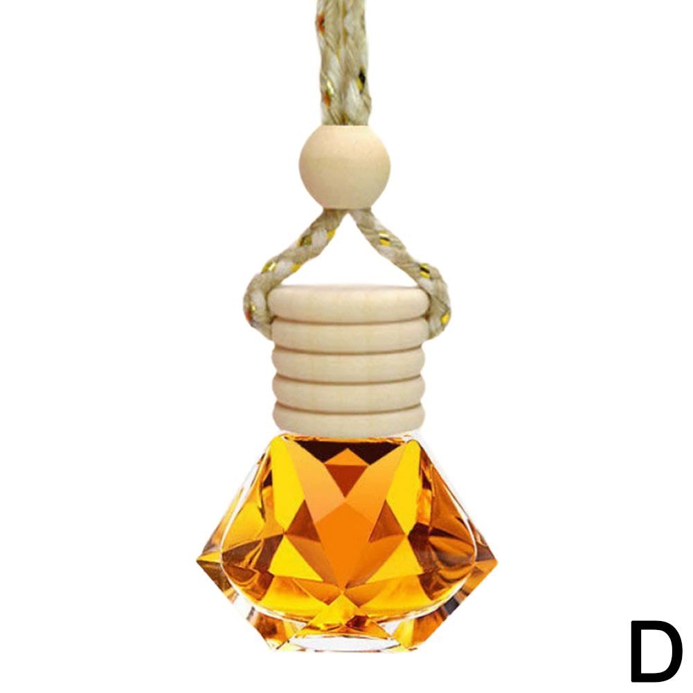 7ml Car Hanging Bottles Perfume Aromatherapy Refillable Air Freshener Diffuser Oil Fragrance Bottle Vehicle Auto Sapper Pendant