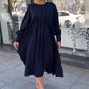 2023 Autumn Plus Size Slimming Long Swing Dress for Women