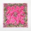 90cm Leopard Print Square Scarf Satin Silk Headband Muslim Woman Hijab Lady Fashion Hairwrap Rock Style Headscarf Islam Turban