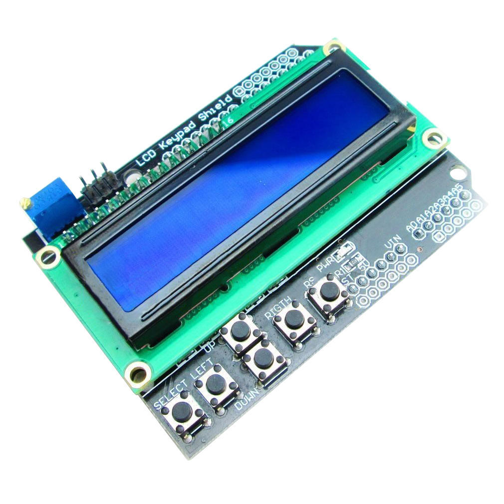 1602 LCD Board Keypad Shield Blue Backlight For Arduino Duemilanove Robot NEW