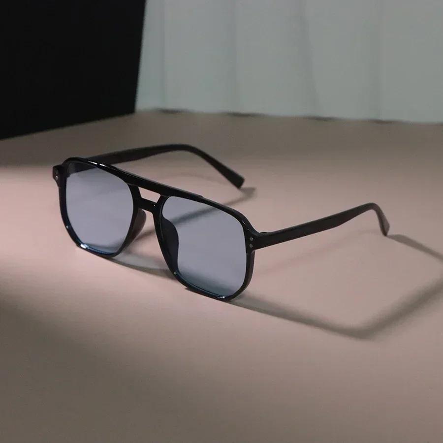 Rechteckige Sonnenbrille Damen Mode Herren Quadratisch Vintage Stilvoll Sonnenbrille Übergroß Damen Spiegel Outdoor Brillen