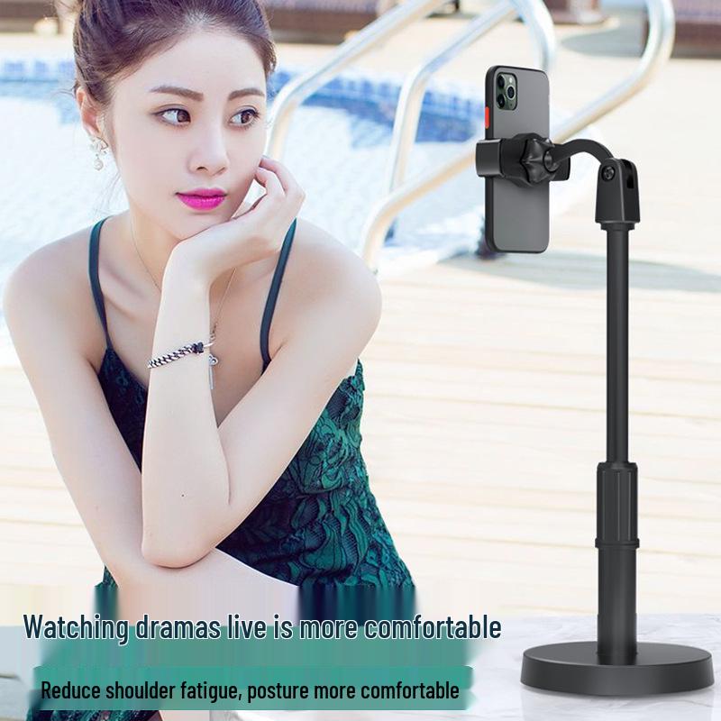 Adjustable Desktop Phone Holder for Live Streaming & Media Viewing