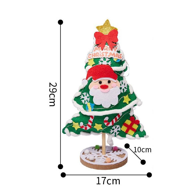Christmas Handmade DIY Christmas Tree Desktop Decoration Material Package, Children's DIY Christmas Tree Christmas Decoration